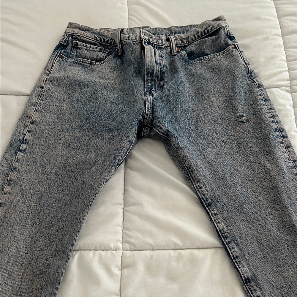 Levi’s 512 Jeans Men’s Acid Wash Blue Pink Denim 33x30 Slim Taper